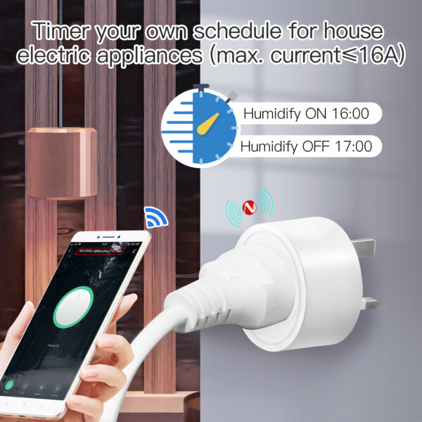 Home Energy Deal  -  ZigBee Tuya Socket Power Plug 16A Smart APP Wireless Socket Outlet Functional Energy Monitor Time I Zigbee Radiator Valve I Zigbee Gateway - Image 2