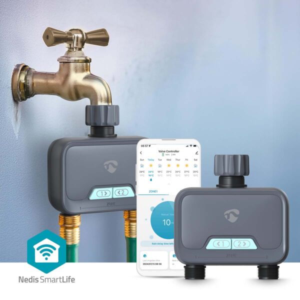 Nedis SmartLife Water Control | Bluetooth | Battery Powered | IP54 | Maximum water pressure: 8 Bar | Android / IOS - Image 7