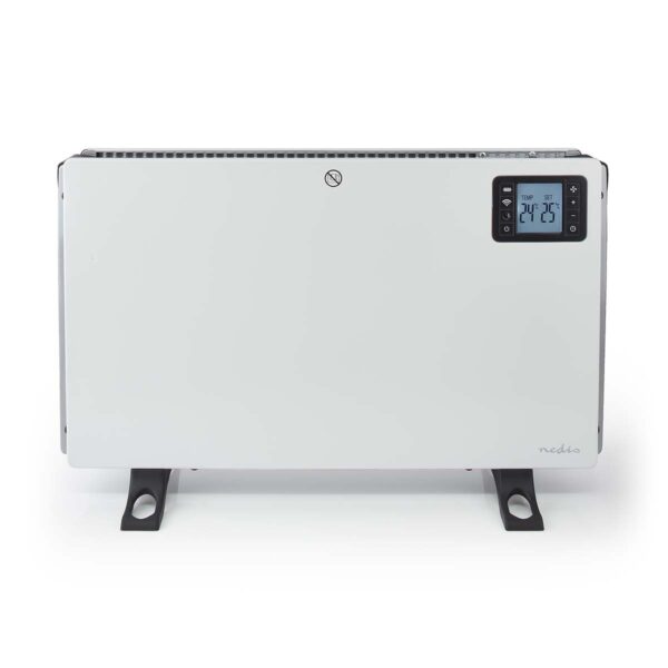 Nedis SmartLife Convection Heater | Wi-Fi | 200mm0 W | 3 Heat Settings | LCD | 5 - 37C | Adjustable thermostat | White - Image 2