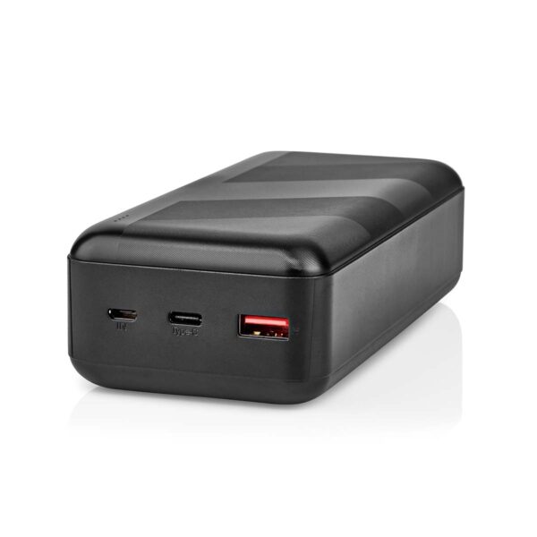 Nedis Powerbank | 30000 mAh | 1.5 / 2.0 / 3.0 A | Number of outputs: 2 | Output connection: 1x USB-A / 1x USB --C | Input connection: 1x Micro USB / 1x USB-C | PD3.0 20W | Lithium-Polymer - Image 4