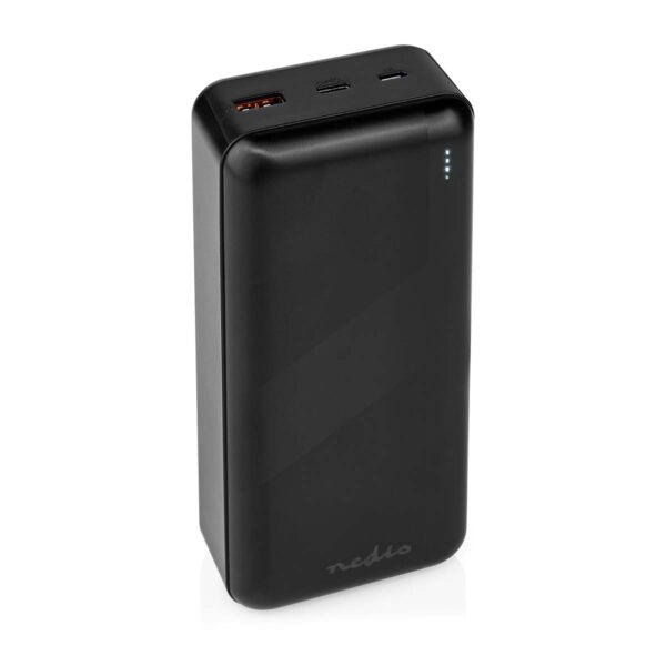 Nedis Powerbank | 30000 mAh | 1.5 / 2.0 / 3.0 A | Number of outputs: 2 | Output connection: 1x USB-A / 1x USB --C | Input connection: 1x Micro USB / 1x USB-C | PD3.0 20W | Lithium-Polymer - Image 6
