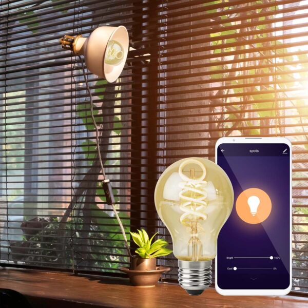 Nedis SmartLife LED Filament Bulb | Wi-Fi | E27 | 360 lm | 4.9 W | Warm to Cool White | 1800 - 6500 K | Glass | Android / IOS | Bulb | 1 pcs - Image 6
