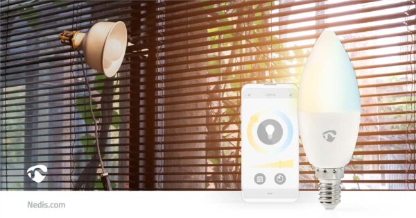 Nedis SmartLife LED Bulb | Wi-Fi | E14 | 470 lm | 4.9 W | Warm to Cool White | 2700 - 6500 K | Android / IOS | Candle | 1 pcs - Image 9