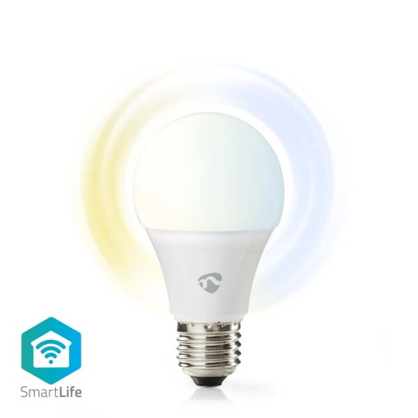 Nedis SmartLife LED Bulb | Wi-Fi | E27 | 806 lm | 9 W | Warm to Cool White | 2700 - 6500 K | Android / IOS | Bulb | 1 pcs