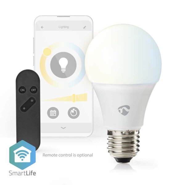 Nedis SmartLife LED Bulb | Wi-Fi | E27 | 806 lm | 9 W | Warm to Cool White | 2700 - 6500 K | Android / IOS | Bulb | 1 pcs - Image 5