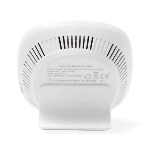 Nedis SmartLife Air Quality Monitor | Wi-Fi | Including display | Carbon Dioxide (CO2) / Humidity / Temperature | Android / IOS | Black / White - Image 4