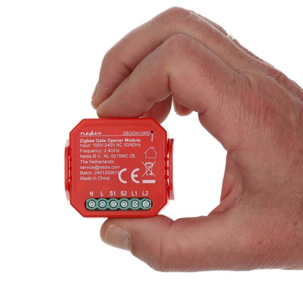 Nedis SmartLife Power Switch | Zigbee 3.0 | 2.5 W | Garage Door / Terminal Connection | App available for: Android / IOS - Image 3