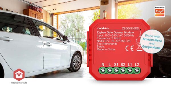 Nedis SmartLife Power Switch | Zigbee 3.0 | 2.5 W | Garage Door / Terminal Connection | App available for: Android / IOS - Image 9