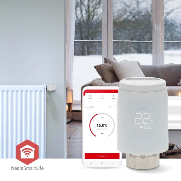 Nedis SmartLife Radiator Control | Zigbee 3.0 | Battery Powered | LED | Android / IOS - Image 8