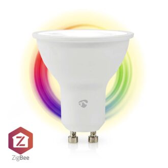 Nedis SmartLife Full Colour LED Bulb | Zigbee 3.0 | GU10 | 345 lm | 4.7 W | RGB / Warm to Cool White | 220mm0 - 6500 K | Android / IOS | Spot | 1 pcs