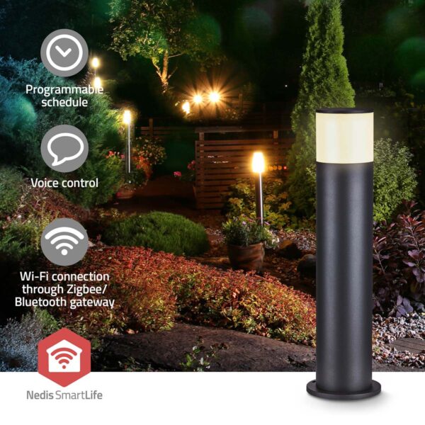 Nedis Smartlife Outdoor Light | 360 lm | Zigbee 3.0 | 10 + 4 W | RGB / Warm White | 2700 K | Aluminium | Android / IOS - Image 9
