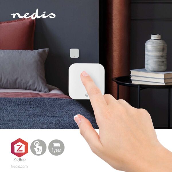 Nedis SmartLife Wall Switch | Zigbee 3.0 | Wall Mount | Android / IOS | Plastic | White - Image 8
