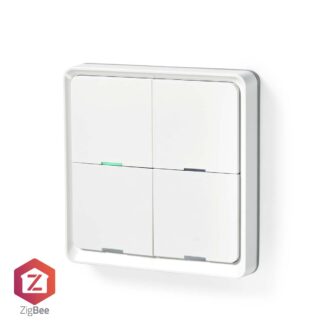 Nedis SmartLife Wall Switch | Zigbee 3.0 | Wall Mount | Android / IOS | Plastic | White