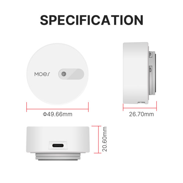 Moes ZigBee Human Presence Sensor Detector Radar Wave Detection Sensor for Home Security - Image 3