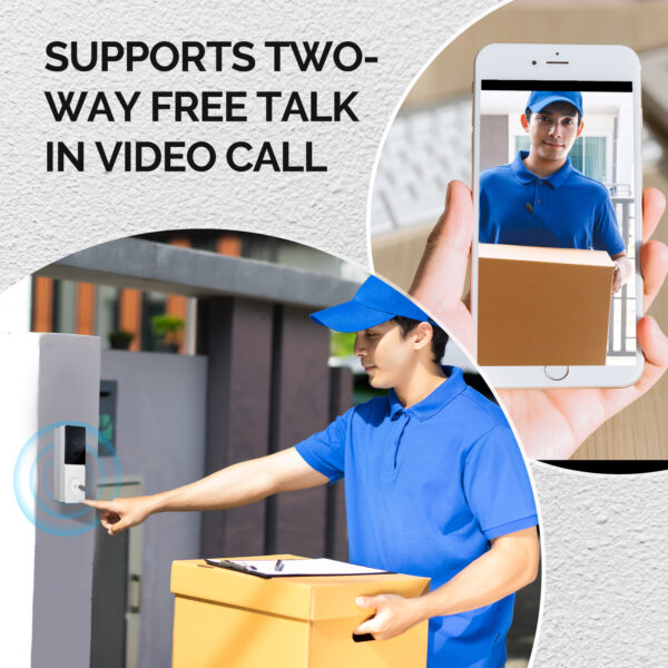 Doorbell Deal - MOES Tuya Smart  Video Doorbell | Wi-Fi | Bluetooth/Zigbee Gateway | 128 GB microSD I Alarm Package - Image 6
