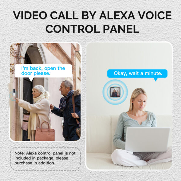 Doorbell Deal - MOES Tuya Smart  Video Doorbell | Wi-Fi | Bluetooth/Zigbee Gateway | 128 GB microSD I Alarm Package - Image 5