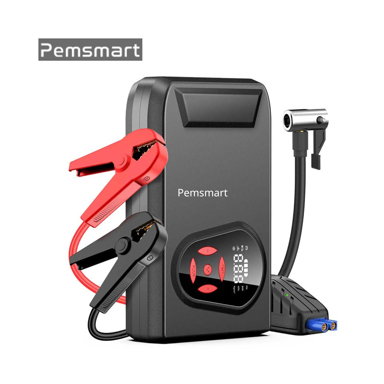 Pemsmart H11 Car Jump Starter with Air Compressor – 3000A Peak, 20000mAh Portable Power Bank