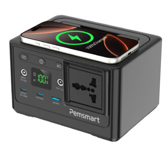 Pemsmart DPS-150S Portable Power Station 150W 96Wh LiFePO4 – Flight Safe 230V Universal AC Power Bank with 100W PD Fast Charging