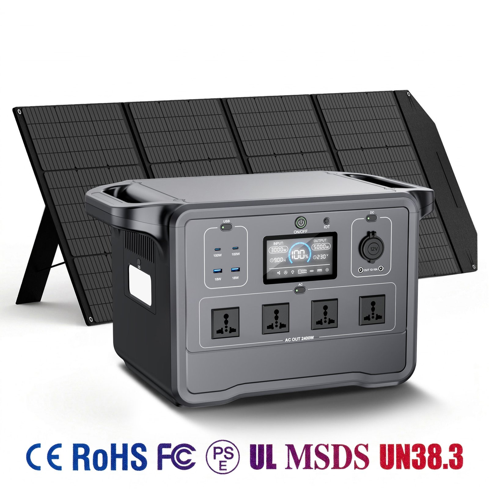 Pemsmart DPS-2400 Portable Power Station - 2400W, 2662.4Wh LiFePO4 - Image 4