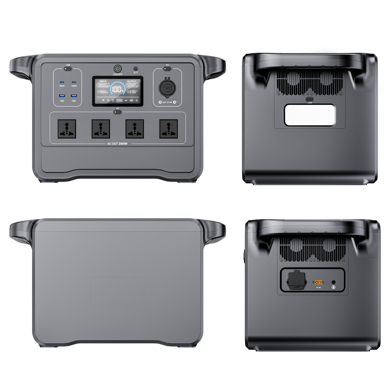 Pemsmart DPS-2400 Portable Power Station - 2400W, 2662.4Wh LiFePO4 - Image 5