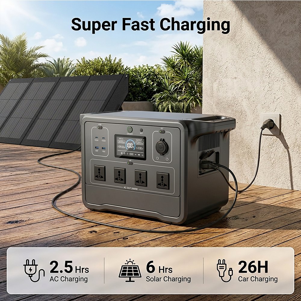 Pemsmart DPS-2400 Portable Power Station - 2400W, 2662.4Wh LiFePO4 - Image 8