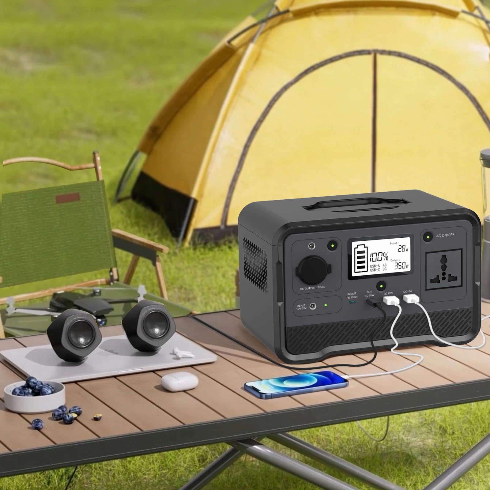 Pemsmart DPS-350D Portable Power Station - 350W, 297.6Wh LiFePO4 - Image 4