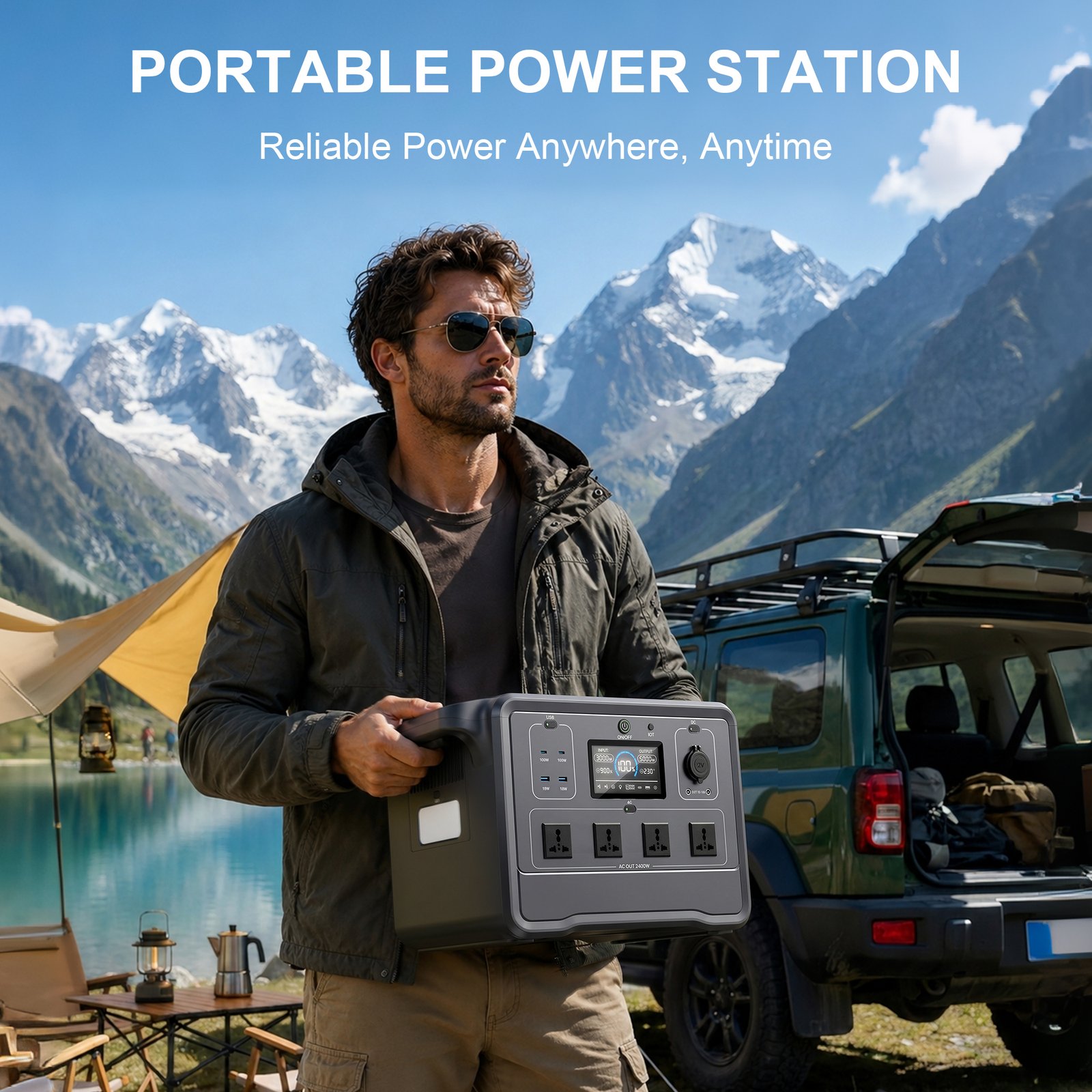 Pemsmart DPS-2400 Portable Power Station - 2400W, 2662.4Wh LiFePO4 - Image 9