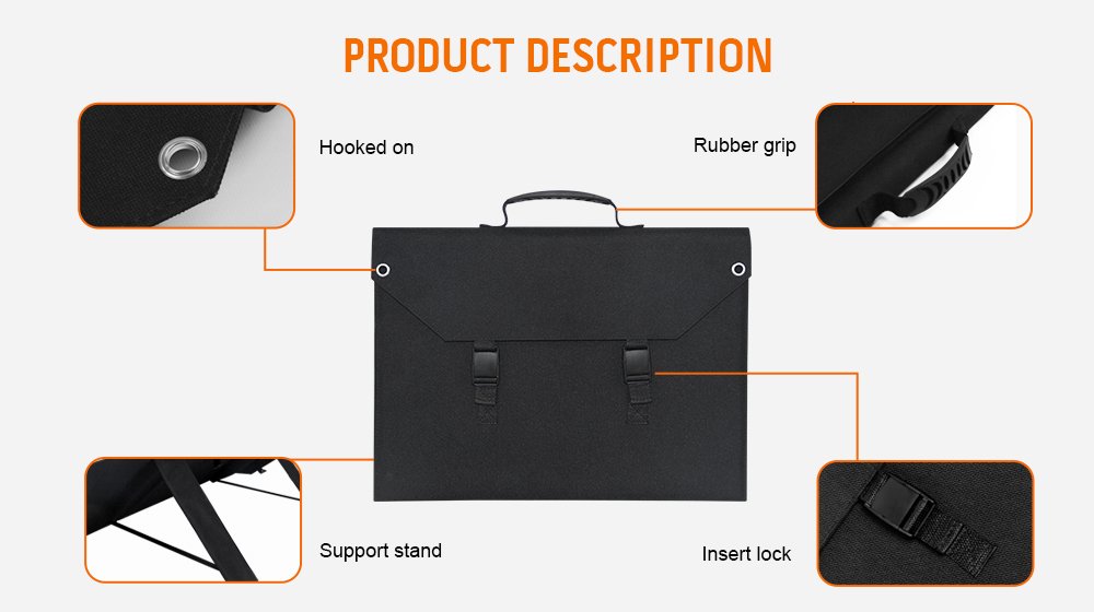 Pemsmart S100 Foldable Solar Panel - 100W Portable Solar Charger - Image 3