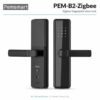 Pemsmart PEM-B2-Zigbee: Fingerprint lock exterior and interior